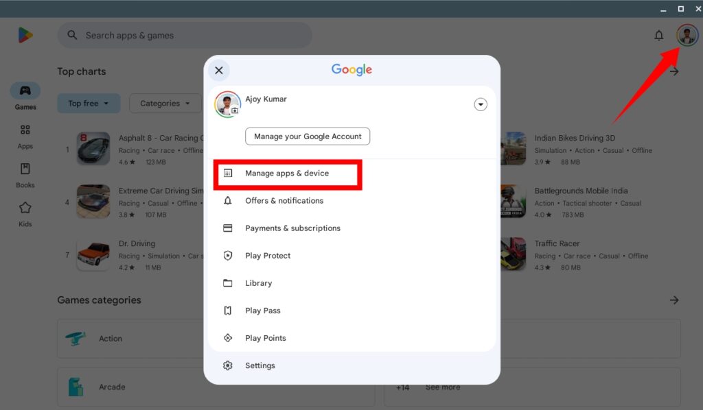 Managing Android Apps on Chromebook