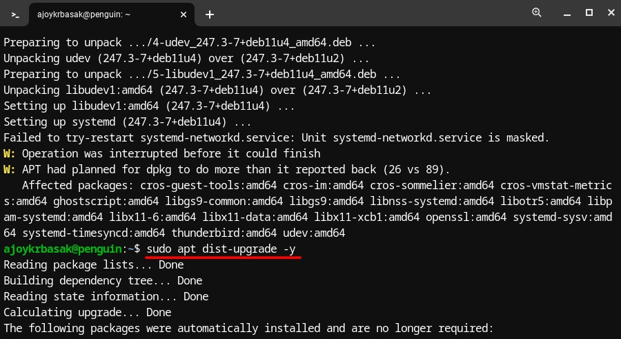 Upgrading Linux Distro