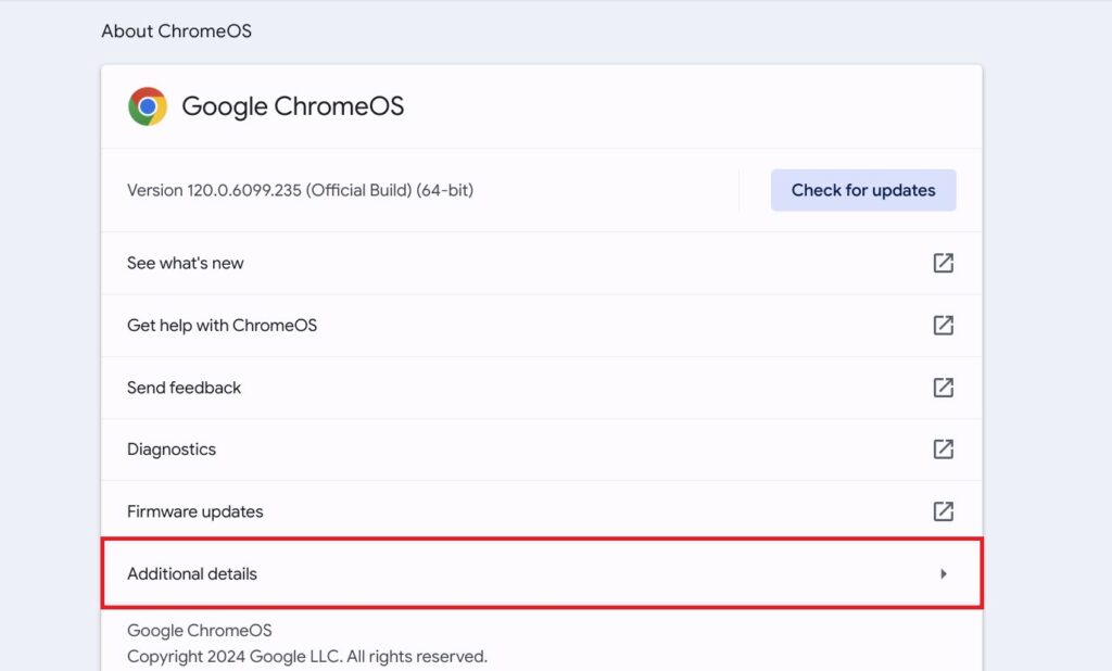 Additional Details on ChromeOS