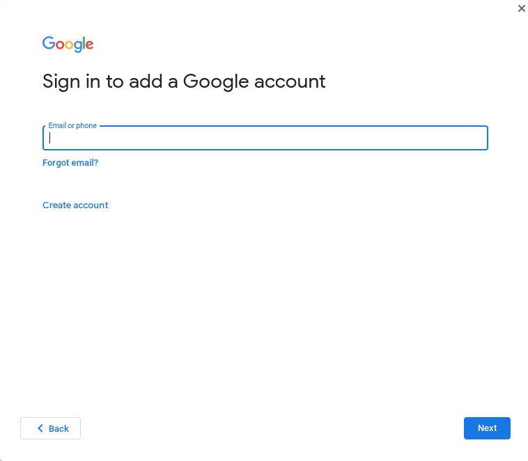 Google Account Sign-In Page