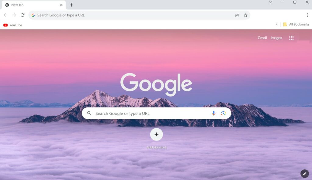 New Background on Chrome